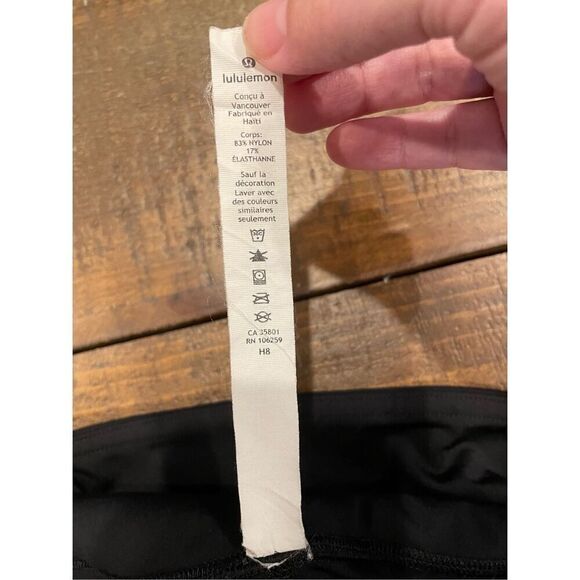 Lululemon Fast/Free Crop II 19" Black Size 8 - Picture 6 of 11